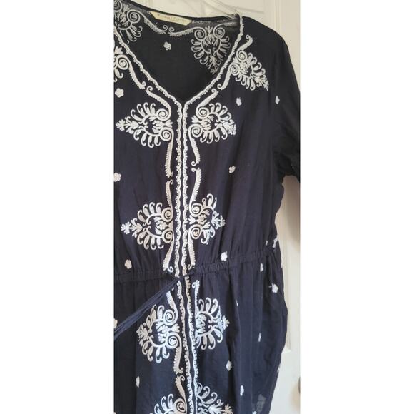 WAYWARD FANCIES ESHAKTI Tunic embroidered casual black size 3X-26W - Picture 5 of 8